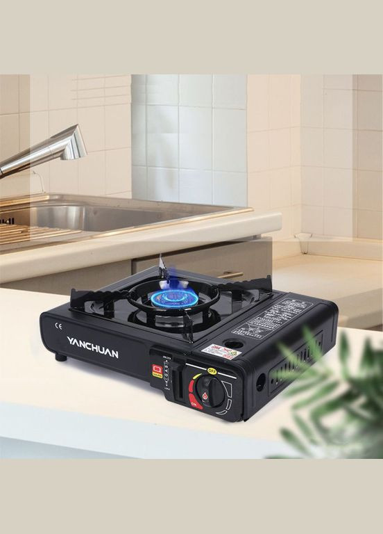 Портативна туристична газова плита 2900W для кемпінгу з адаптером Yanchuan (300076194)