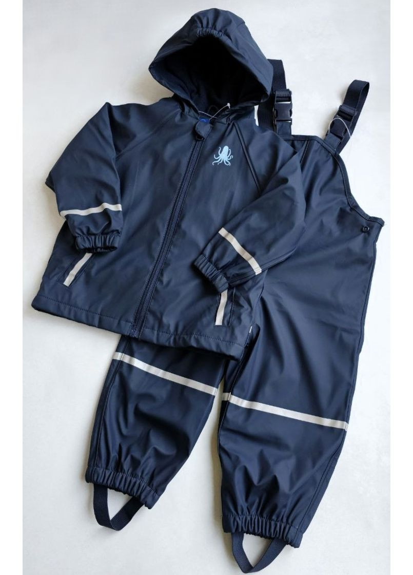 Дождевик детский костюм на флисе грязепруф Lupilu Куртка та Напівкомбінезон (351375989)