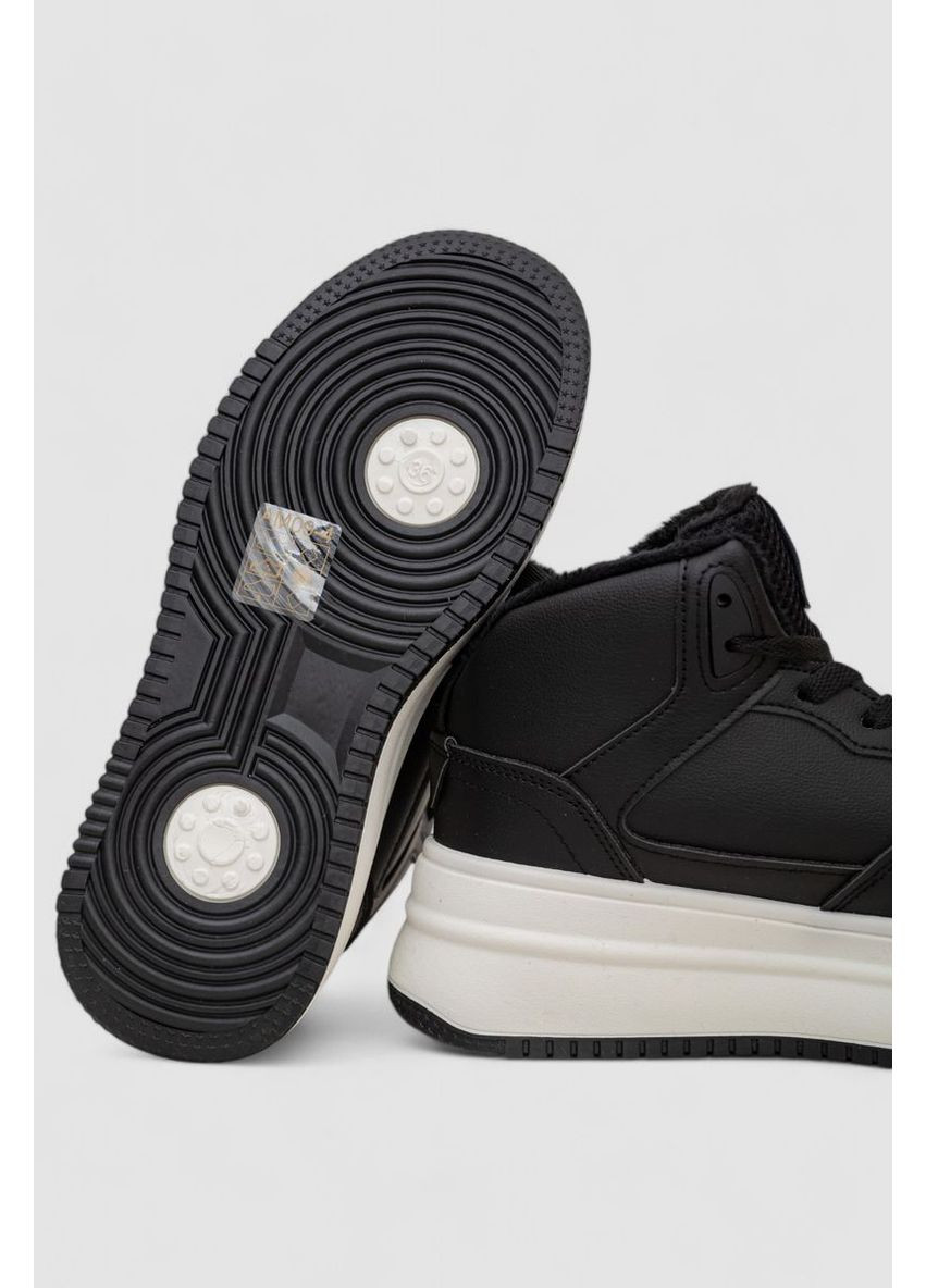 Кроссовки женские зимние на меху,, 248RAM09 Ager чёрно-белые всесезоны (369974129)