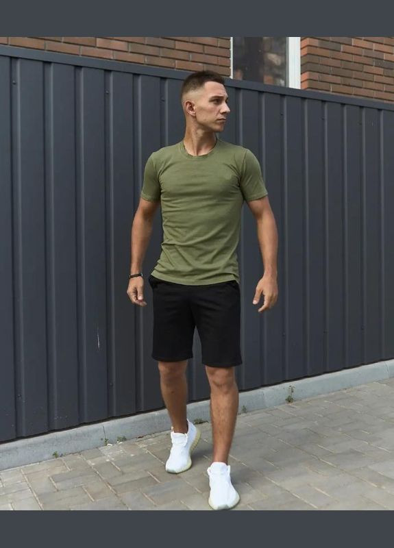 Хаки (оливковая) футболка мужская No Brand