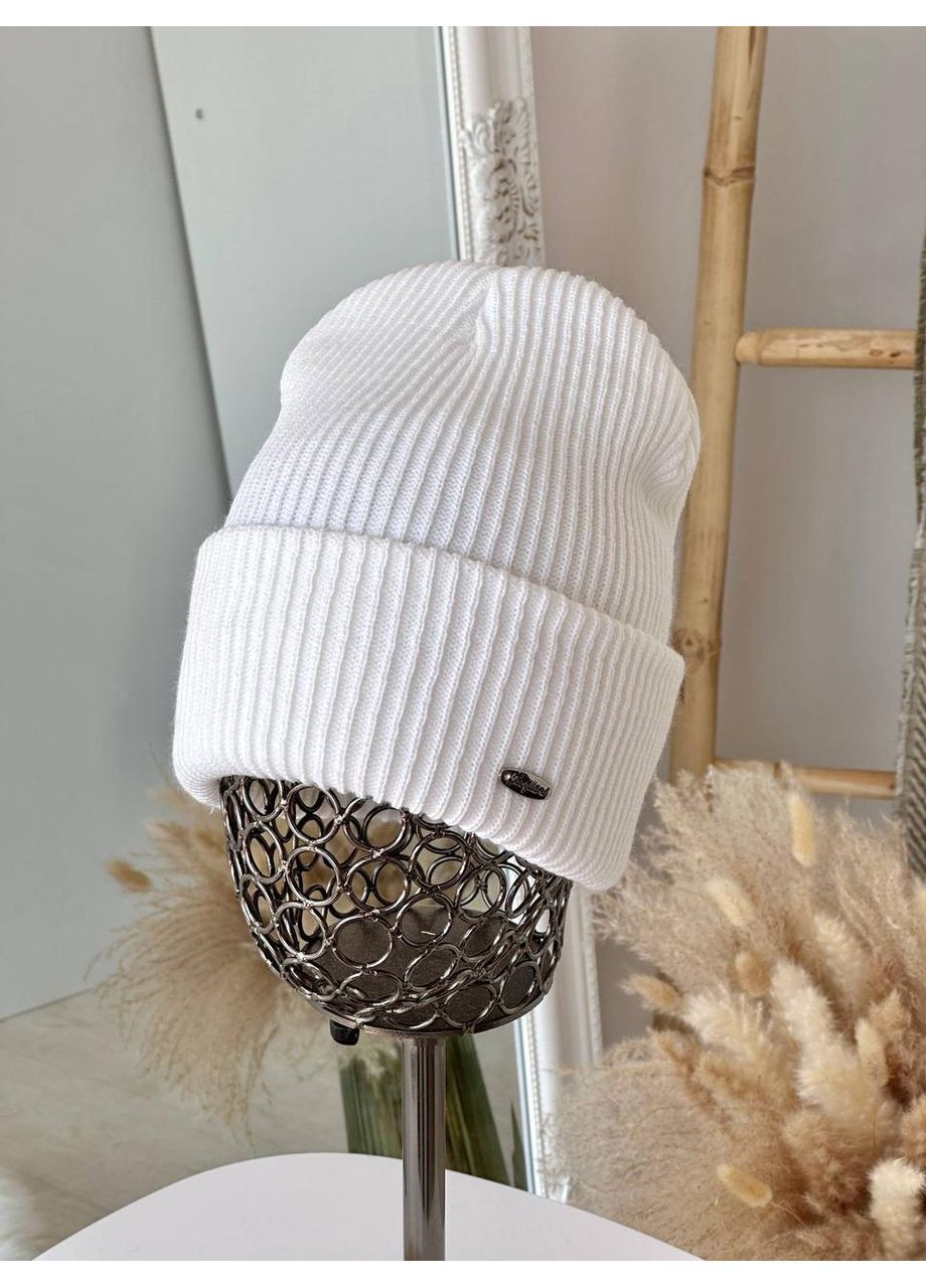 Стильная женская шапка JK, красивая женская шапка модель бри, шапка женская JK однотонная Карамельная No Brand (362146361)