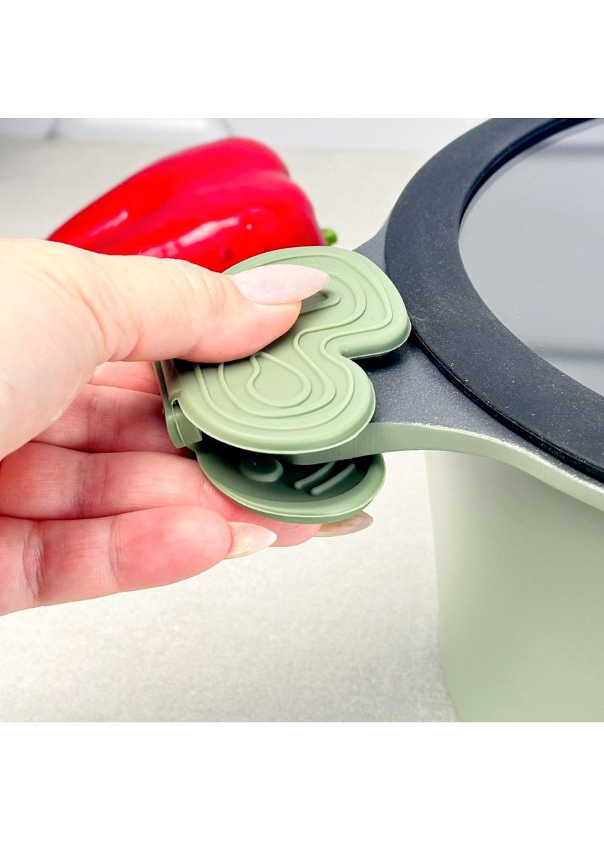 Кастрюля алюминиевая с антипригарным покрытием 2.5 л олива RG2108-20OL Zitrone Ringel (364195662)