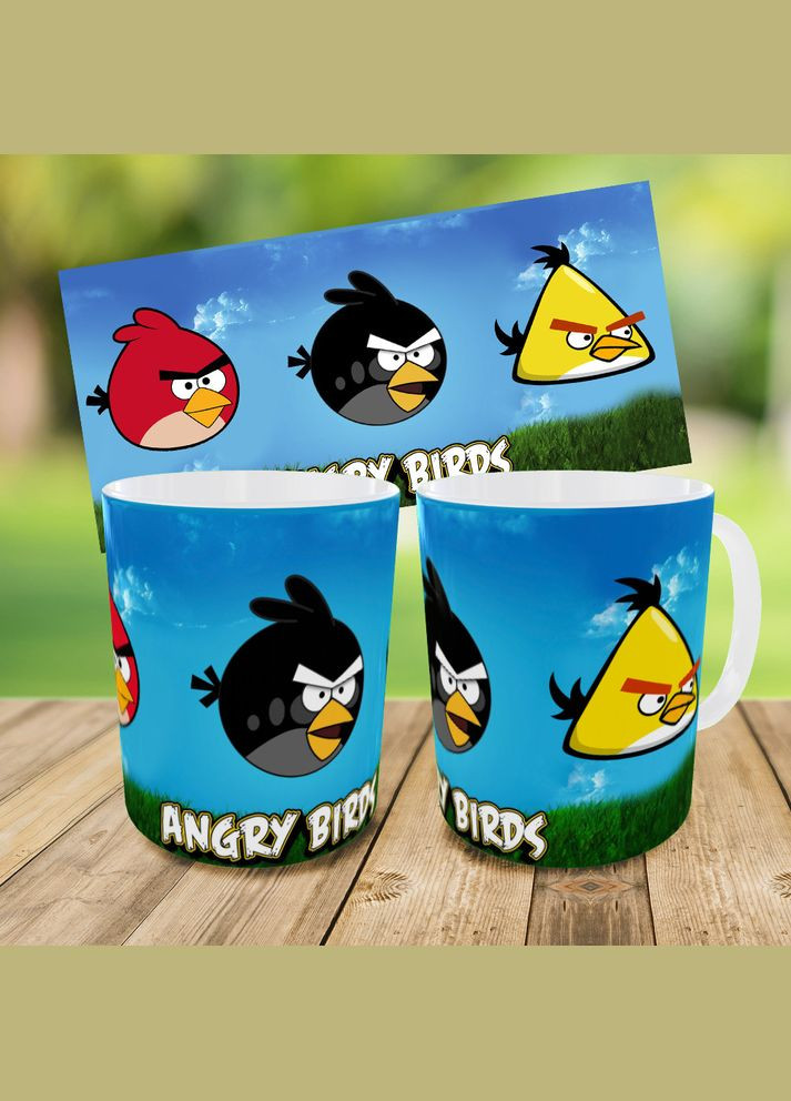 Набір: дитяча сумка-бананка+кружка Енгрі Бердс 32х15см, бананка для хлопчика через плече на подарунок (0393) No Brand (319760206)