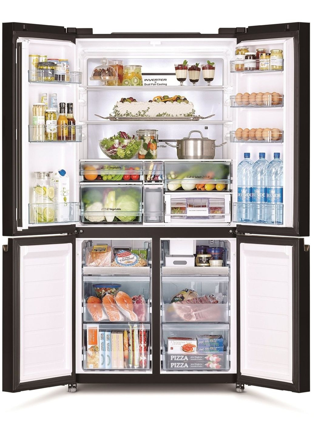 Холодильник многодверный R-WB720VUC0GBK Hitachi