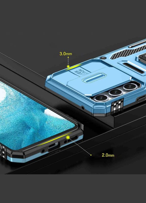 Ударопрочный чехол Camshield Army Ring для Samsung Galaxy A35 / A55 Light Blue No Brand (344465117)