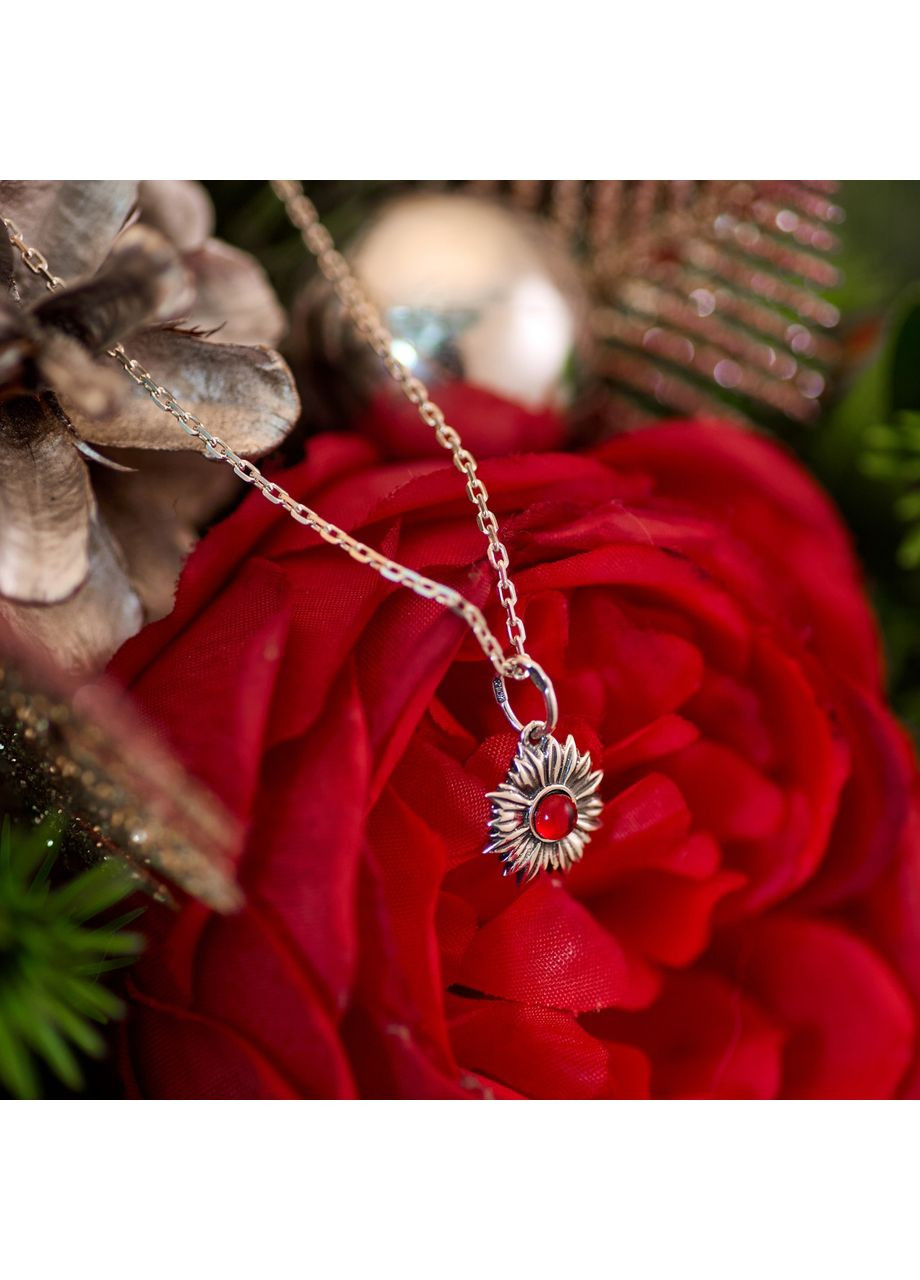 Кулон серебряный Подсолнух Light Siam 925 Skifska Etnika (364202906)