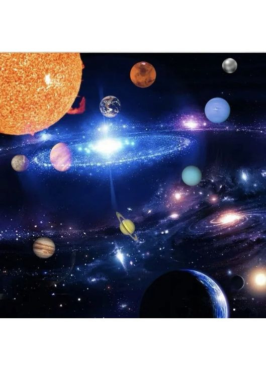 Гарний кулон на шию, прозора кулька космічний ''Moon'' (синій) China (366874821)