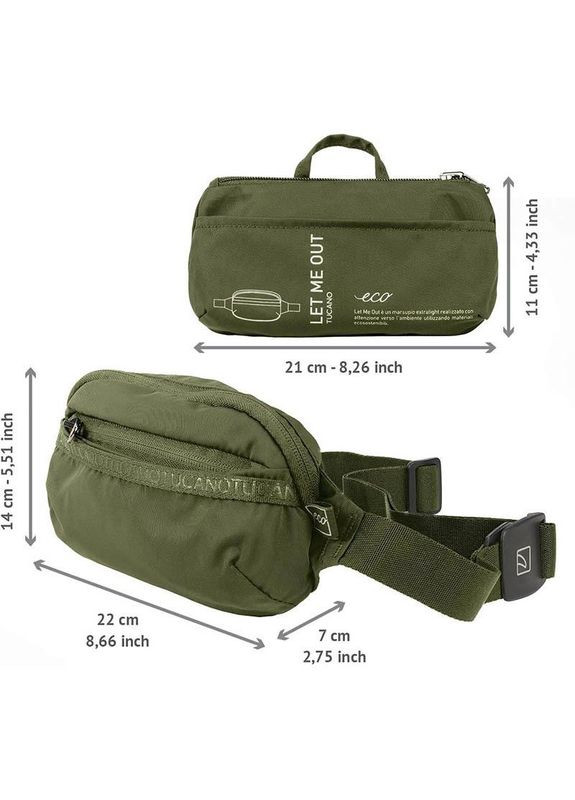 Поясная сумка раскладная Let Me Out (BLMOCB-VM) Tucano (335406449)