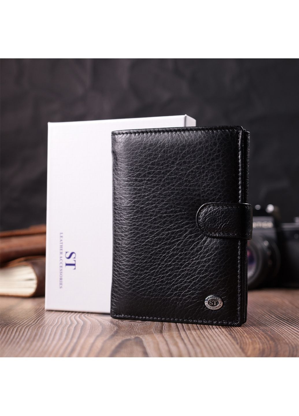 Чоловічий шкіряний гаманець st leather (288184680)