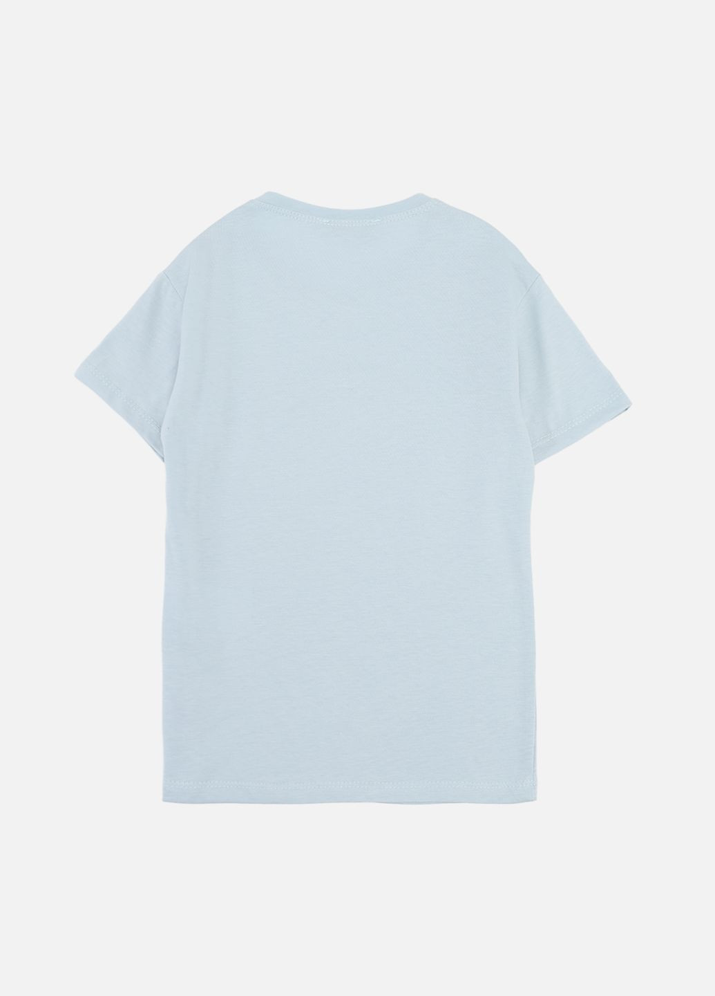 Голубая летняя футболка с коротким рукавом для девочки цвет голубой cb-00277087 No Brand