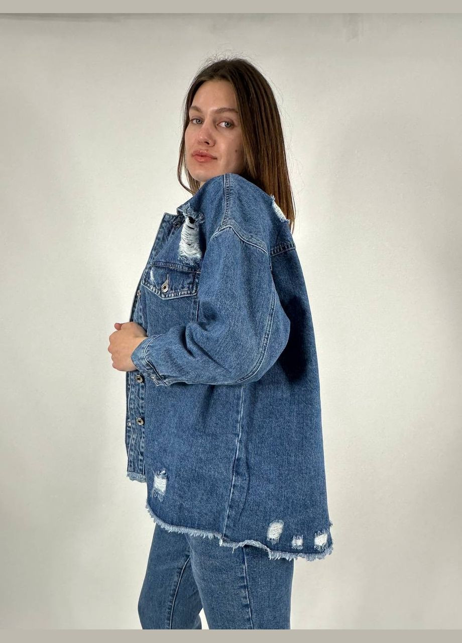 Синяя куртка джинсова Smagli