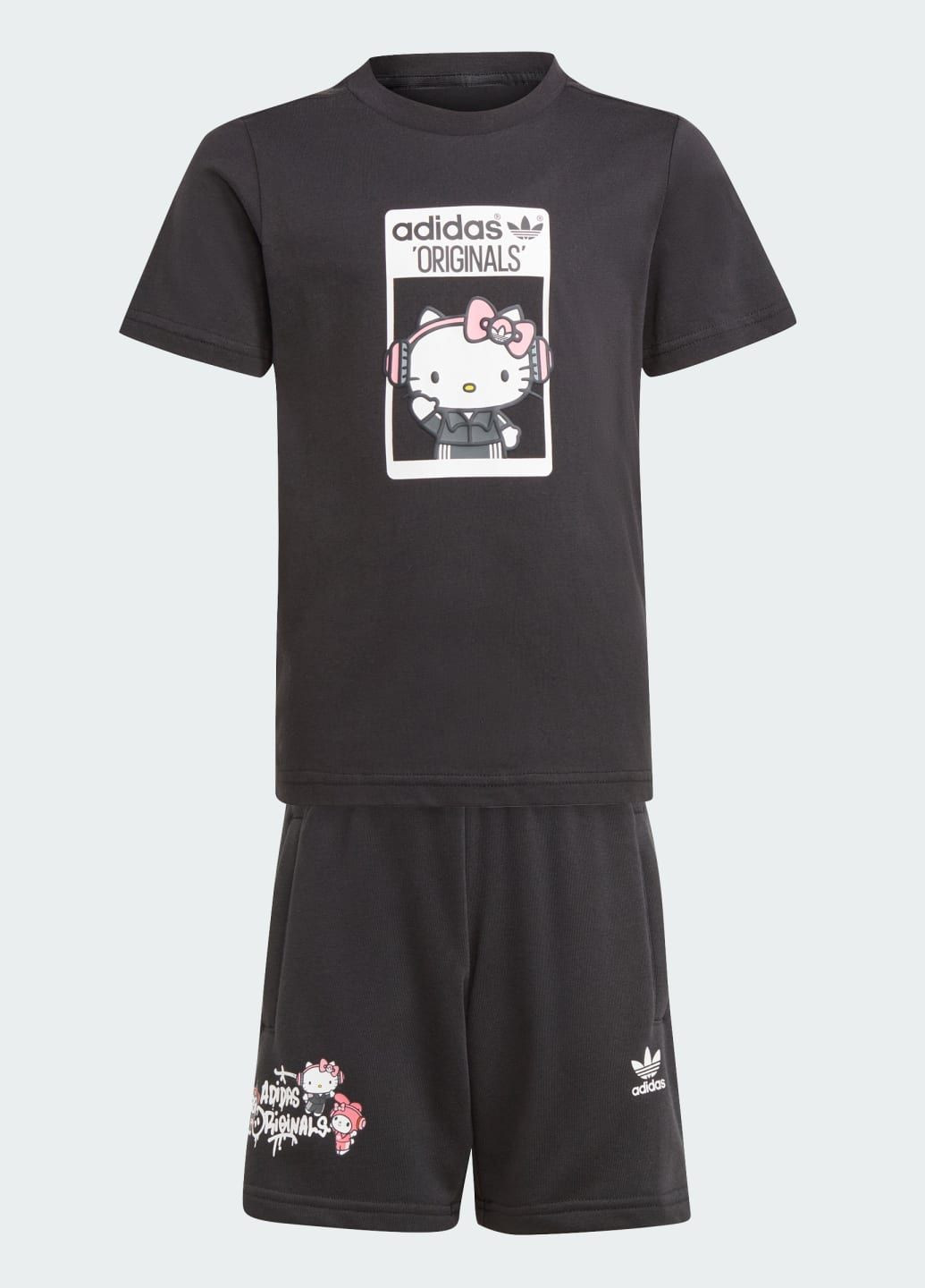 Комплект: футболка и шорты Originals x Hello Kitty adidas (282614867)