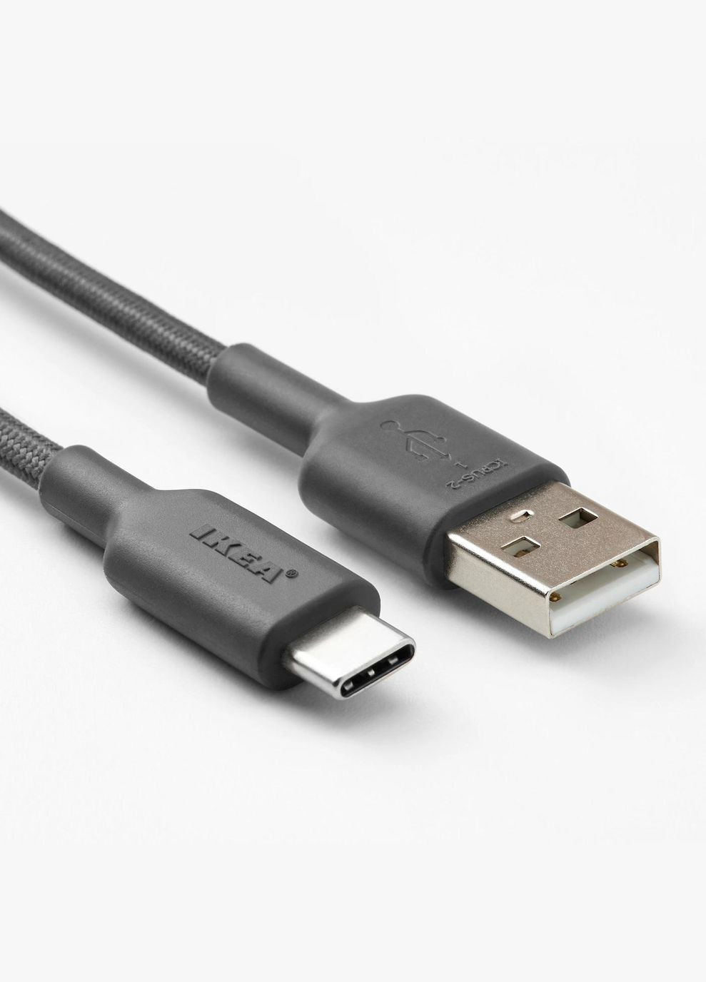USBA до USB-C ИКЕА LILLHULT 1,5 м темно-серый (70527602) IKEA (294605401)