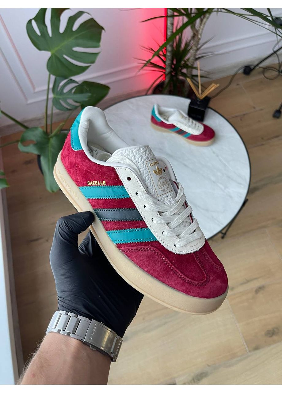 Червоні Осінні кросівки чоловічі і жіночі adidas gazelle red | адідас газель червоні No Brand