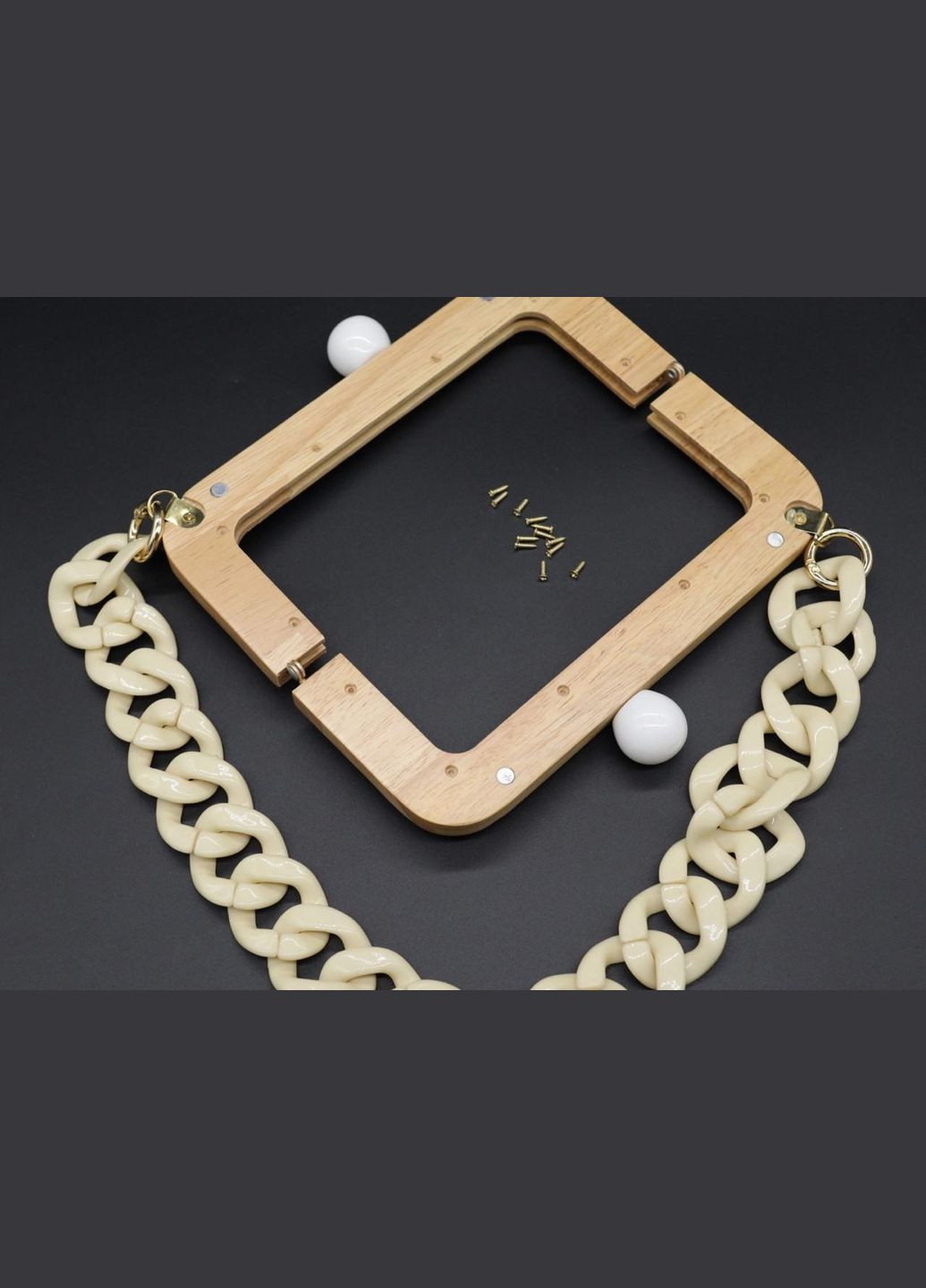 Фермуар деревянный. Цвет "светлое дерево". 20см (FFM-197) HM furnitura (330601623)