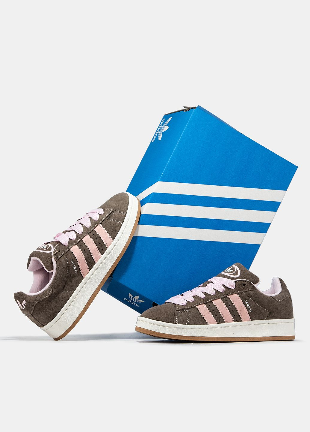 Кросівки жіночі Adidas Campus 00s brown pink | Адідас Кампус коричневі рожеві No Brand коричневі всесезони (315018933)