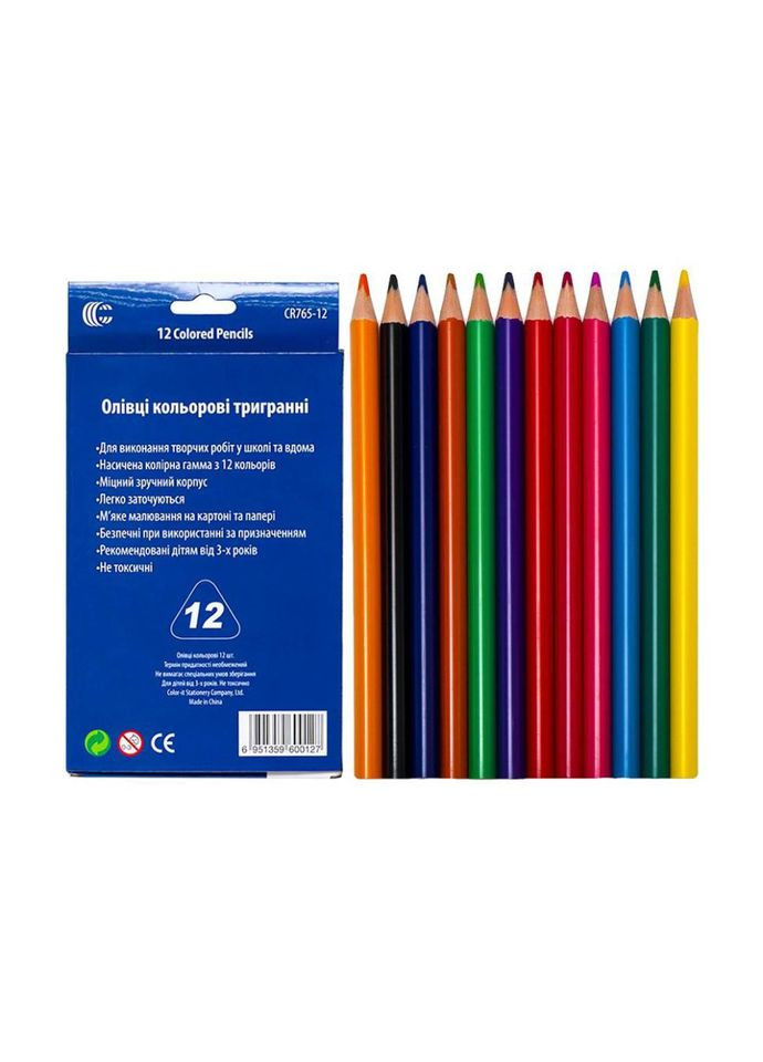Карандаши "JAMBO" COLOR-IT CR765-12 12 цветов No Brand (330601047)