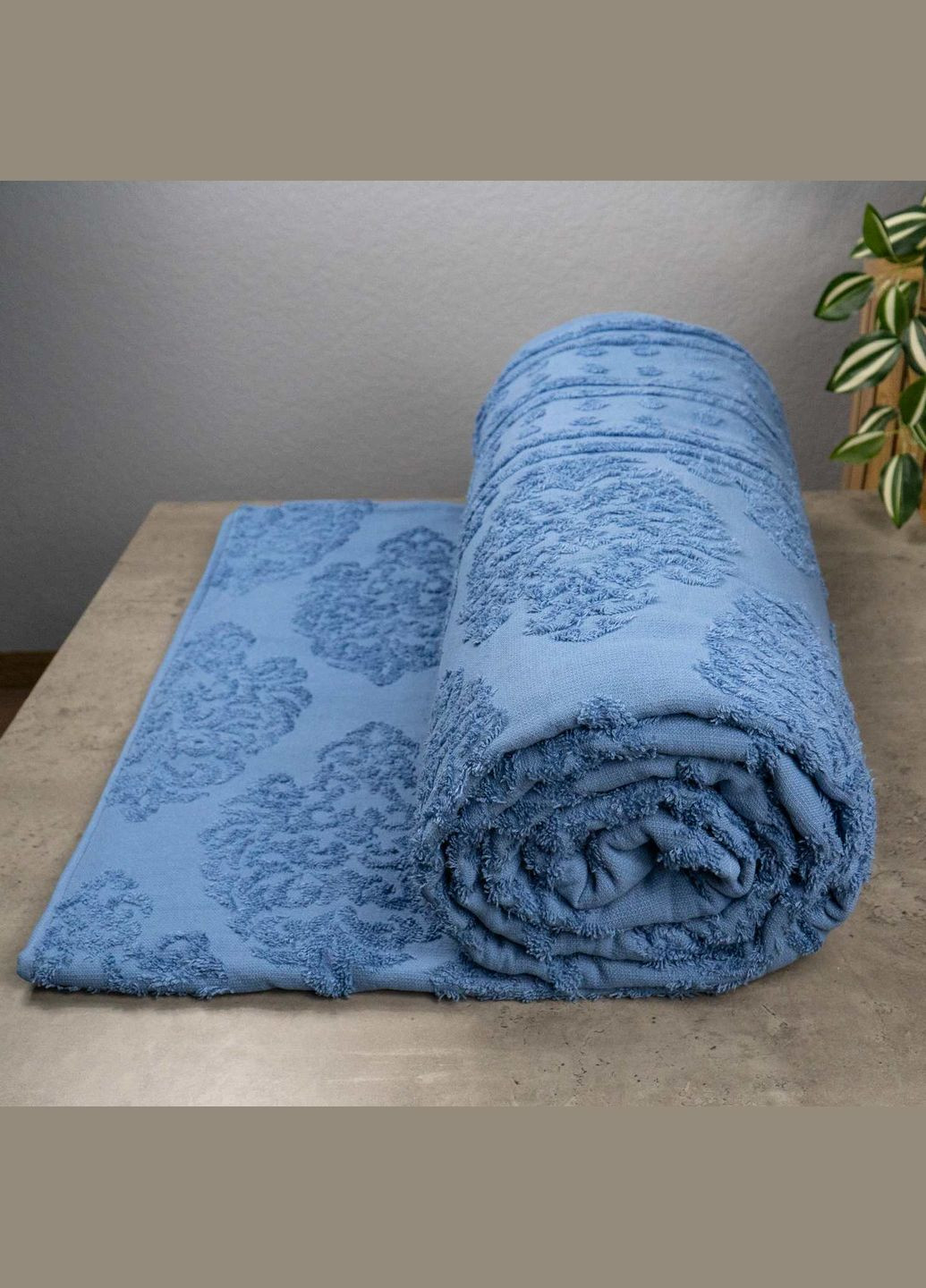 Простирадло-покривало жаккардове махрове 100% Бавовна 190x200см 400г/м2 ( ) GM Textile (267145321)