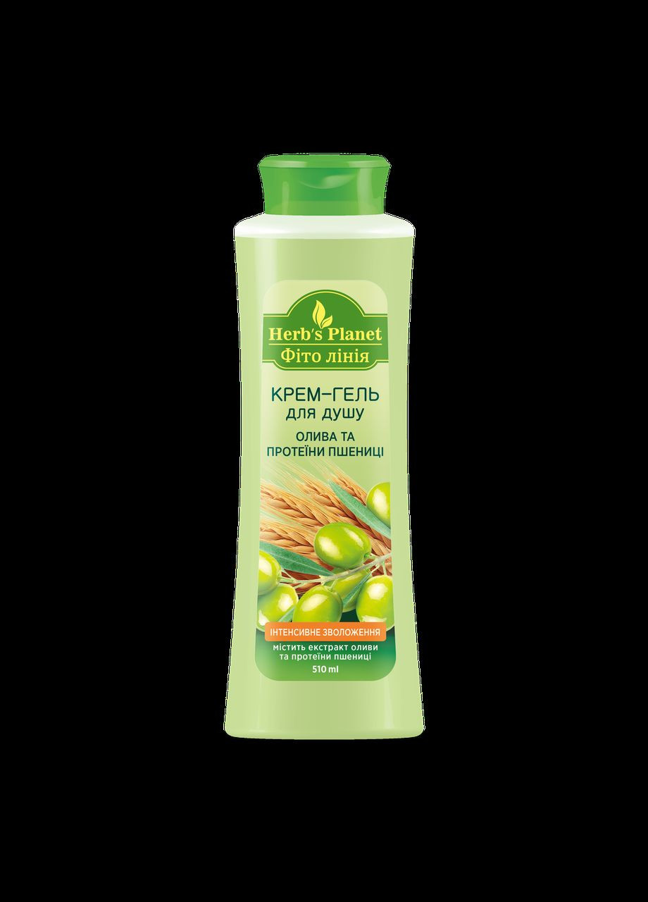 Кремгель для душа «Оливки и протеины пшеницы» Herbs Planet 510 мл Herb`s Planet (301026072)