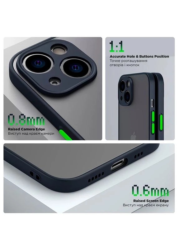 Чохол Frosted Matte для Samsung Galaxy A55 5G Navy Blue (ARM74337) ArmorStandart (323103255)