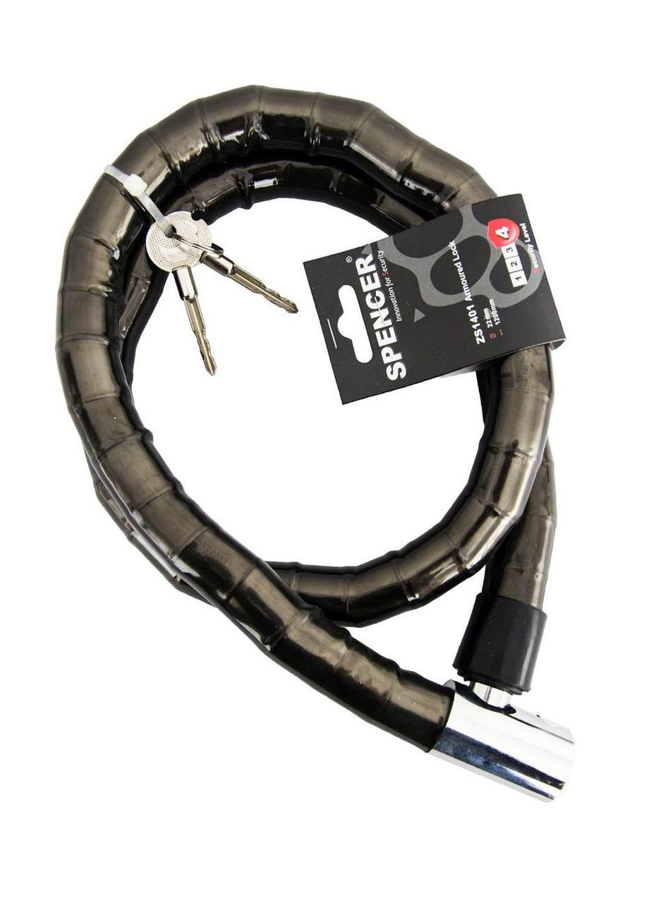 Замок ZS140 22x1200мм коричневый, ключ (ZS1401) Spencer (370789595)