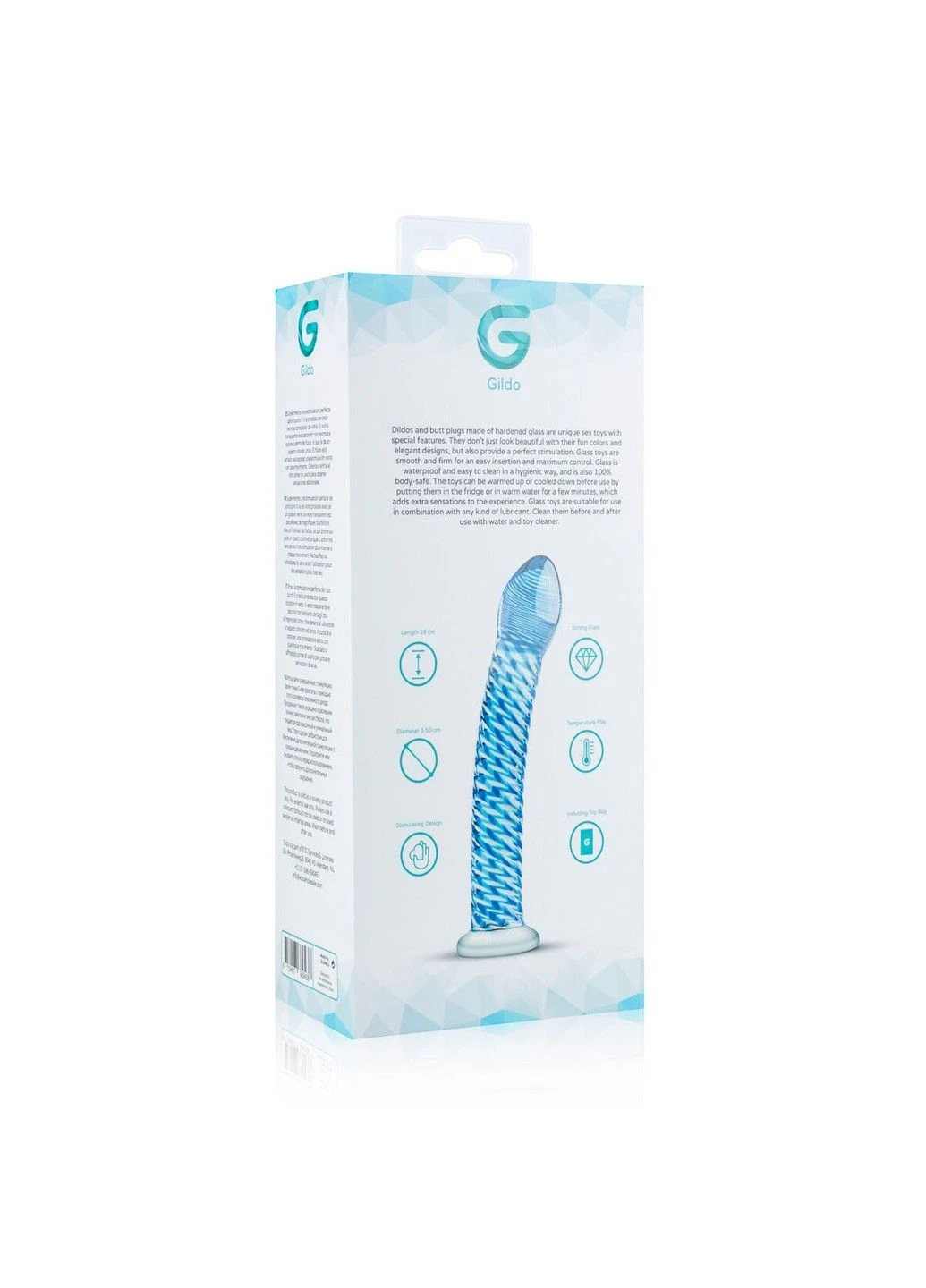 Скляний дилдо Glass Dildo No. 5 Gildo (292803164)