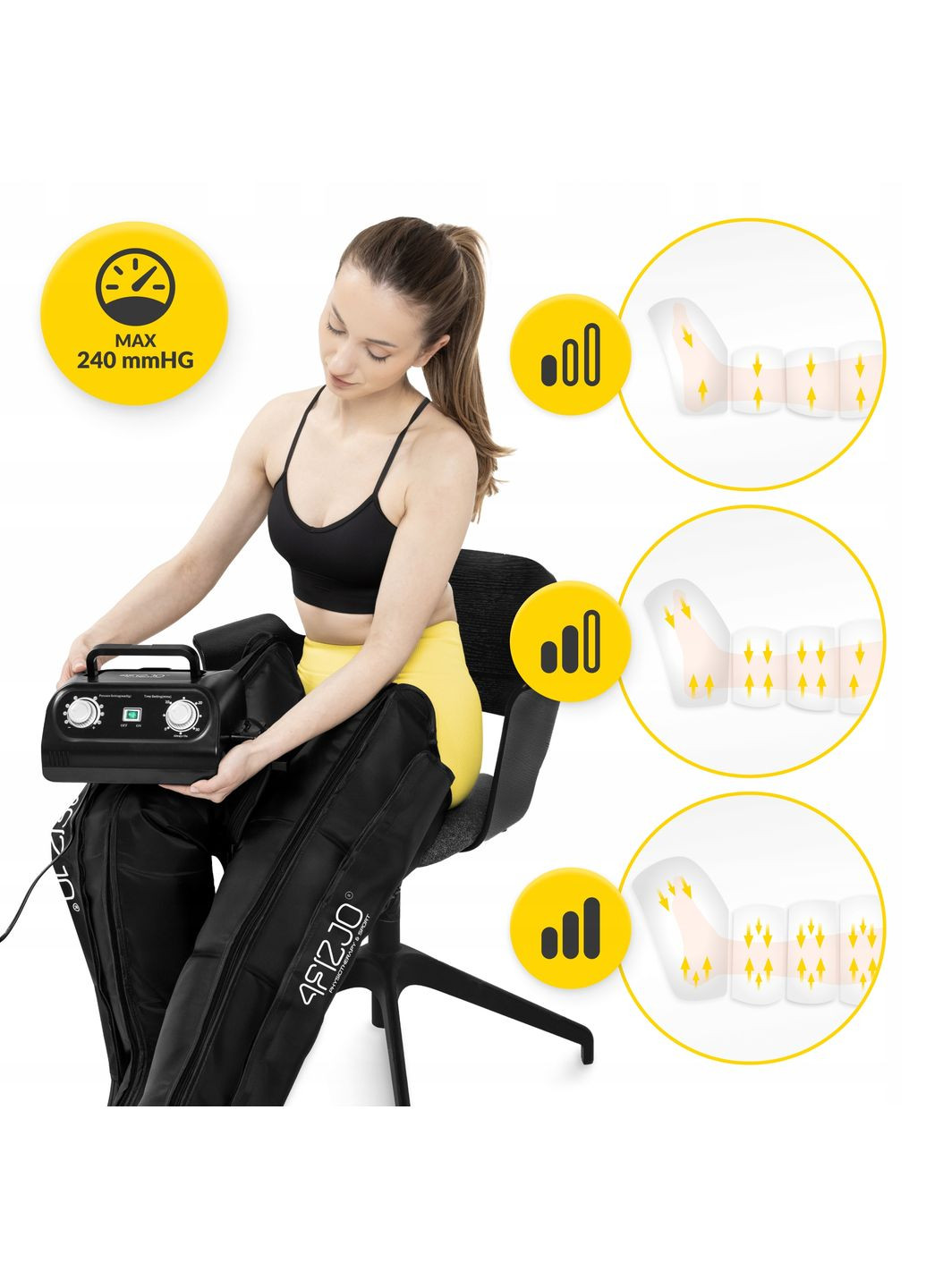 Апарат для пресотерапії та лімфодренажу 4-х камерний STD-C4 () 4FIZJO P-5907739316035 (315348506)