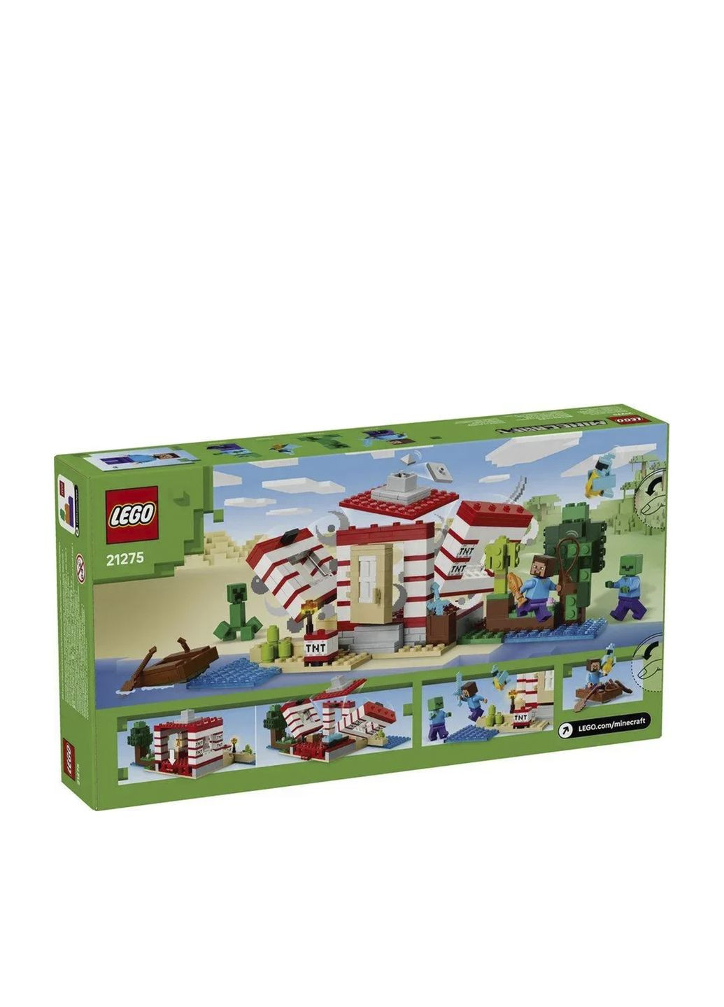 Конструктор Minecraft Будинок з вибухівки в джунглях колір різнокольоровий ЦБ-00279941 Lego (336146120)