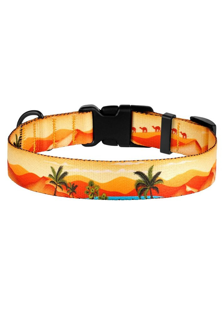 Ошейник для собак Urban Travel нейлоновый с пластиковой пряжкой Пустыня M BronzeDog - (323235593)