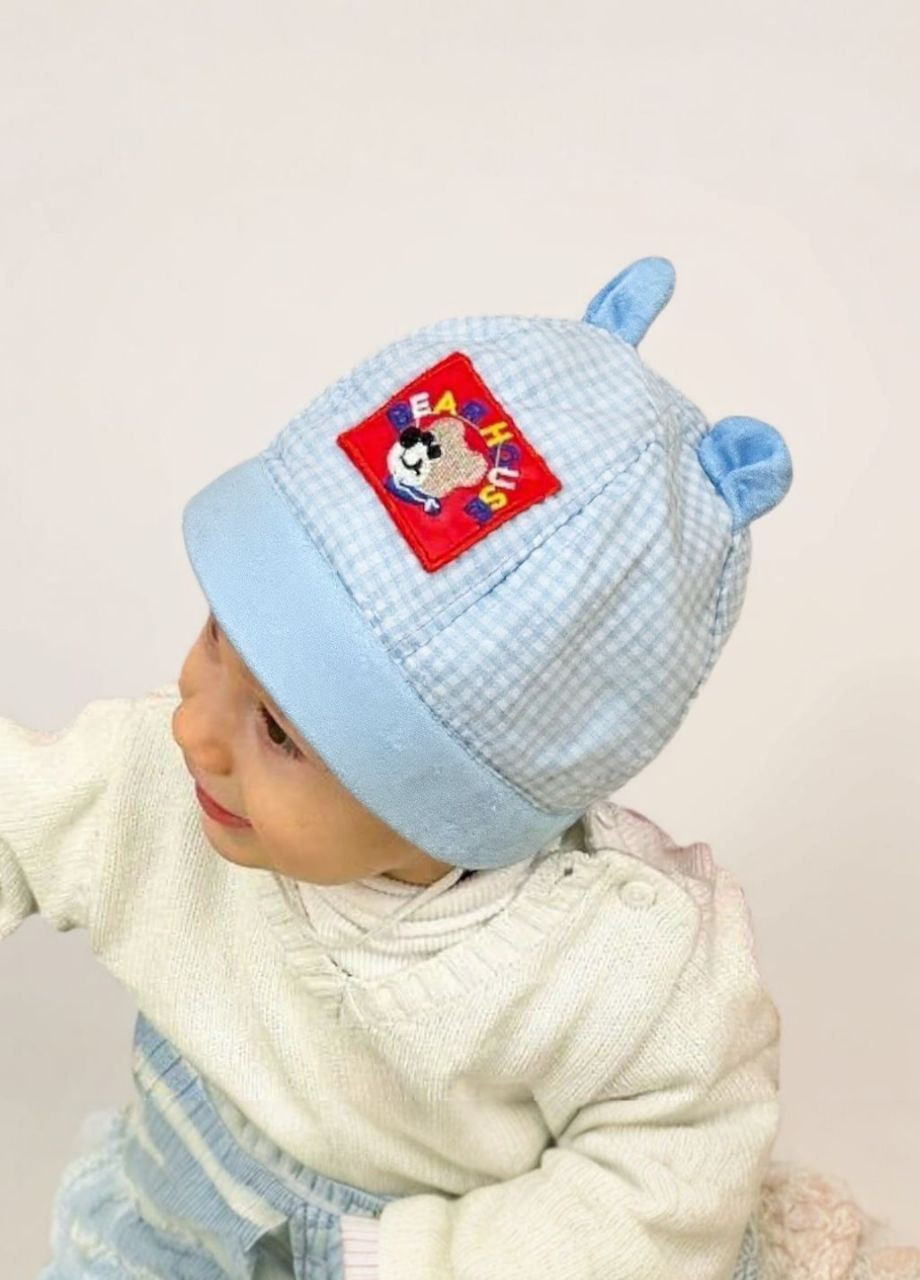 Шапочка дитяча із зав'язками та м'яким поролоновим обідком АВС (353969273)