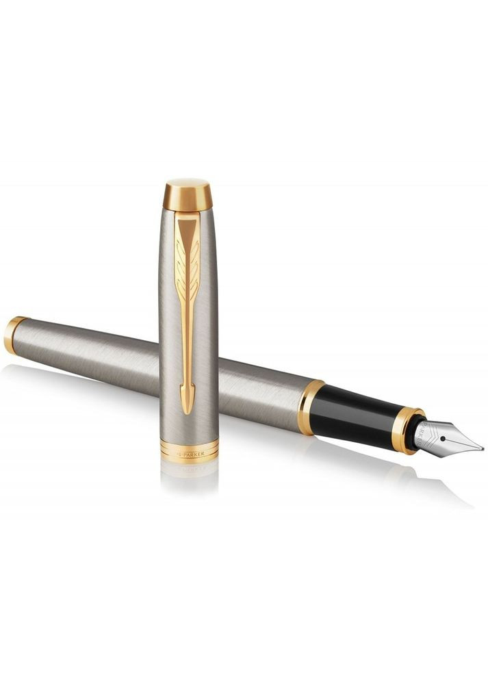 Набор IM 17 Brushed Metal GT FP + BP перья + шариковая ручка 22 292b24 Parker (316518814)