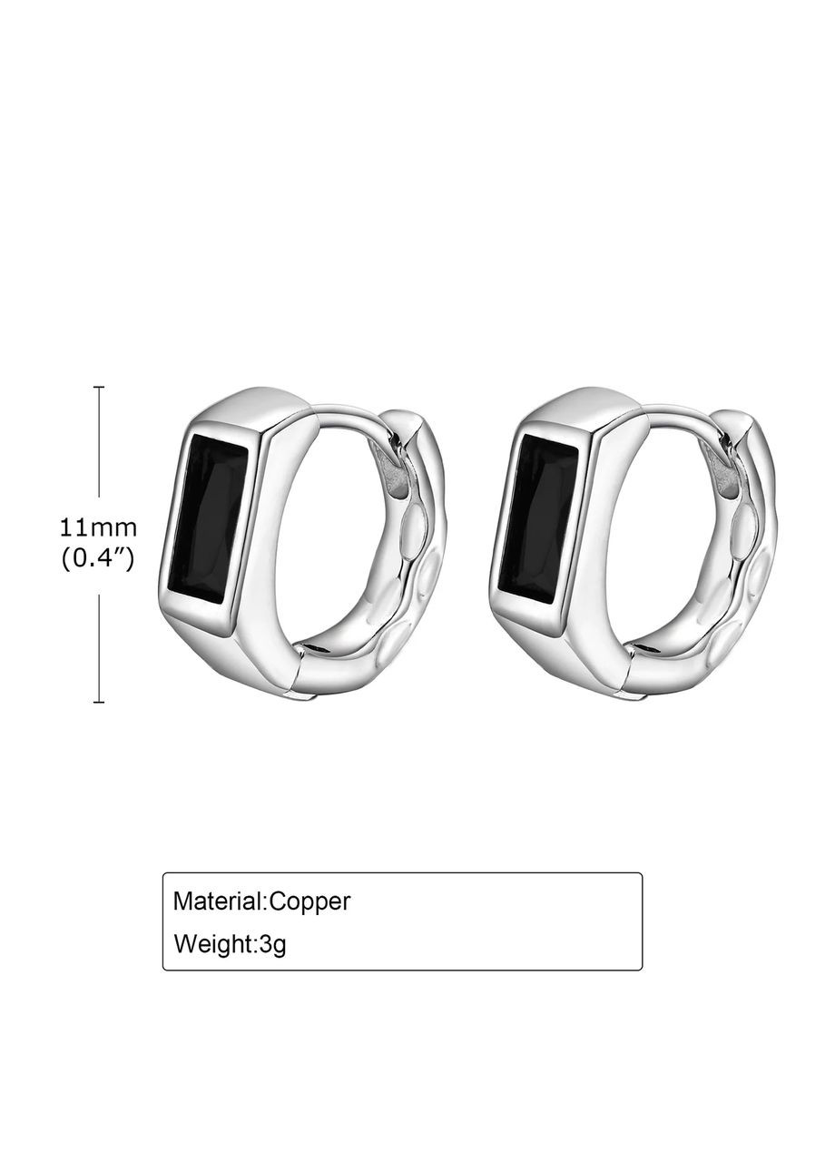 Серьги-кольца Vnox Gothic для мужчин и женщин из нержавеющей стали [MP-EBD-320S02] VNOX No Brand (338624628)