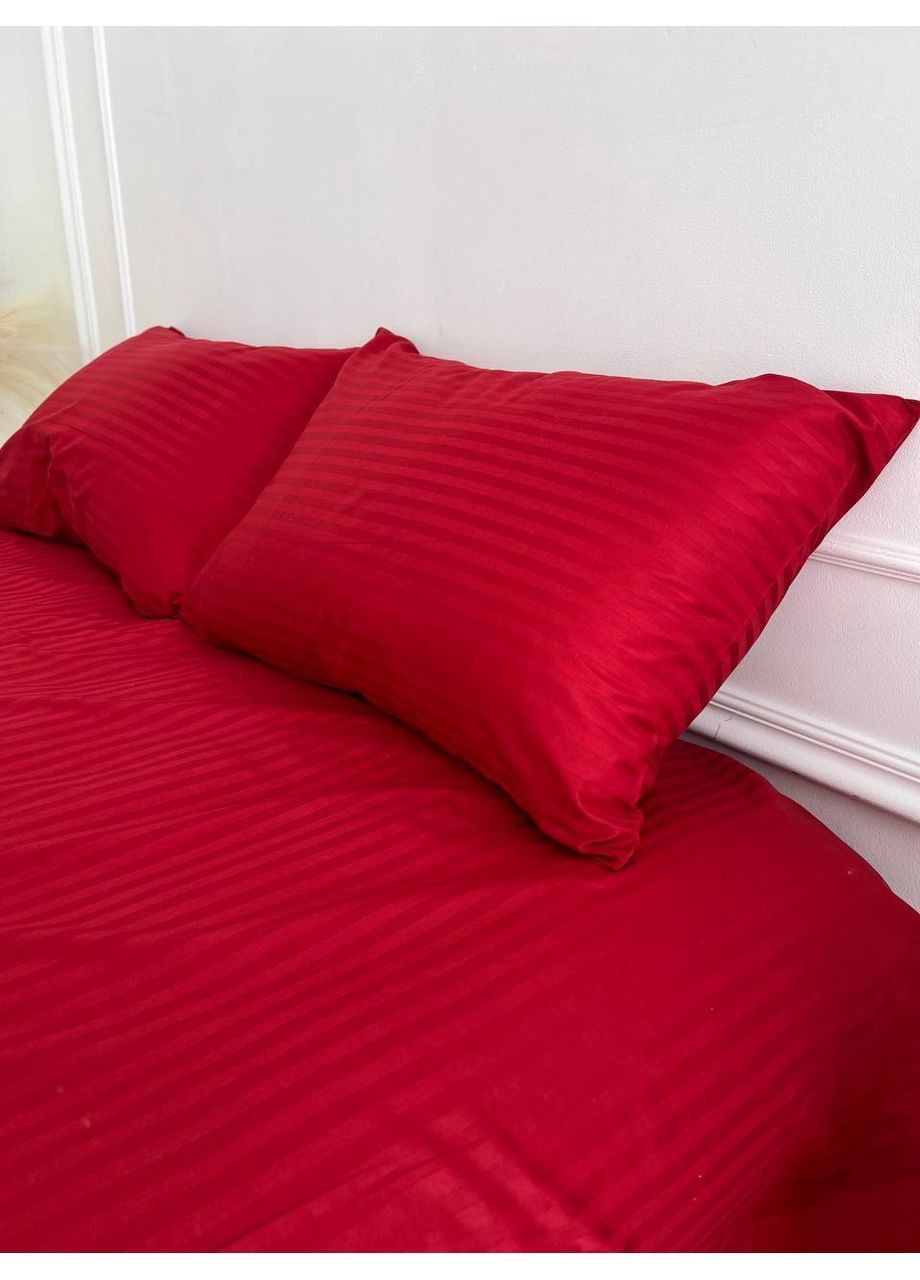 Комплект постільної білизни євро розмір No Brand беж страйп (370864805)