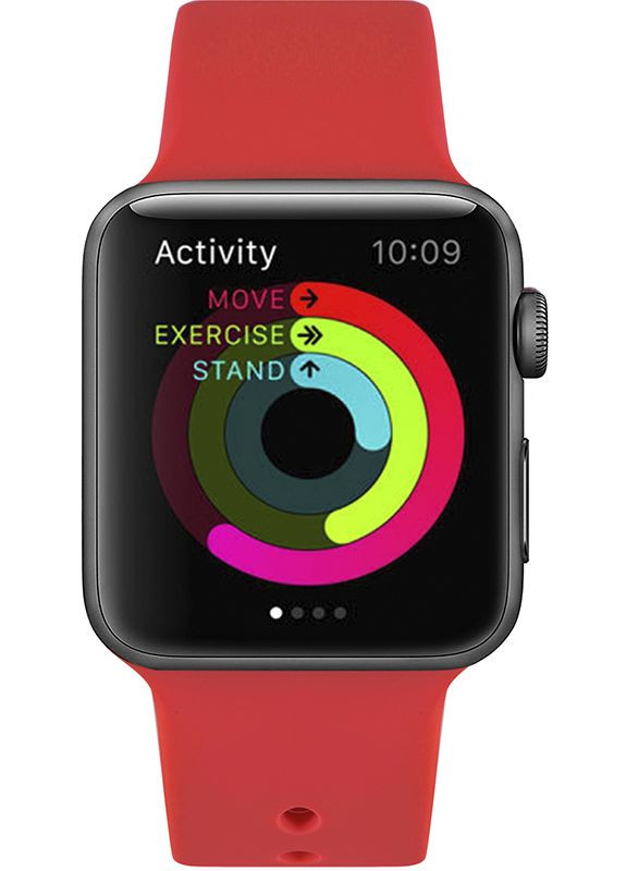 Ремешок Silicone Strap для Apple Watch 42/44 mm Red UWatch (301466451)