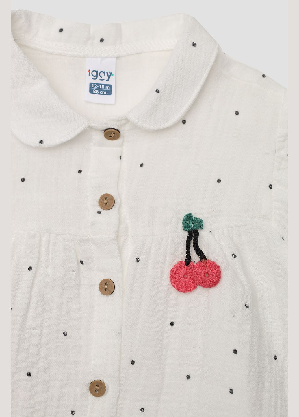 Білий літній костюм з шортами для дівчинки колір білий cb-00274513 Iggy