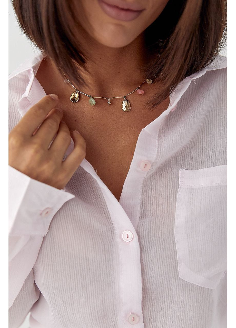 Смугаста прозора сорочка Lurex (348141881)