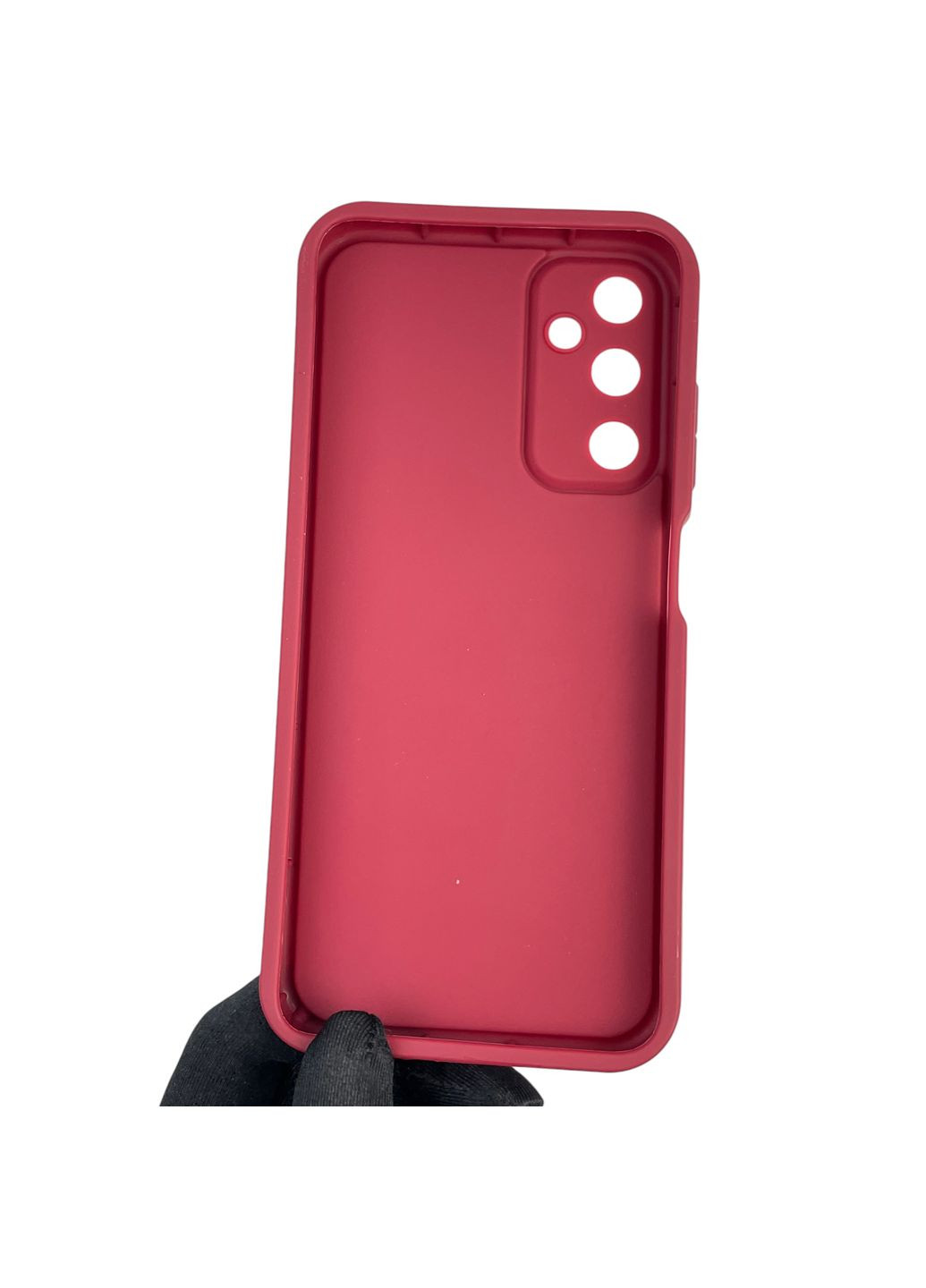 Чехол силиконовый Soft Touch с 3D принтом женским для Galaxy A05S (SM-A057) бордовый (Полная защита камеры) Samsung (373670737)