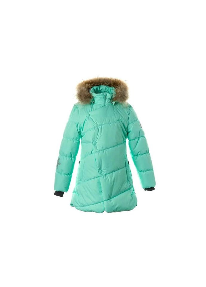 М'ятна зимня куртка rosa 1 17910130 м'ята 140 (4741468980799) Huppa