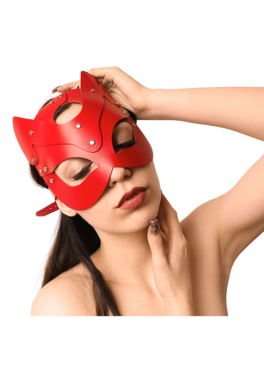 Маска Кошечки Cat Mask Красная - CherryLove Art of Sex (282709556)