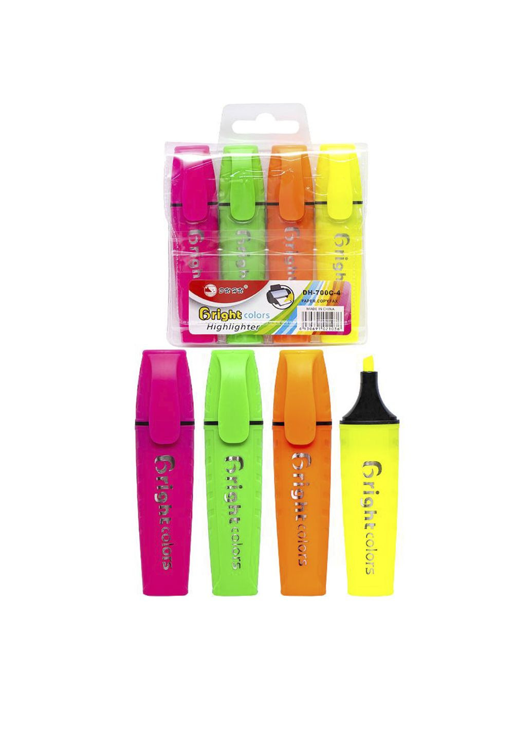 Набір текстових маркерів DH700-4 колір різнокольоровий ЦБ-00281030 Color-it (339402303)