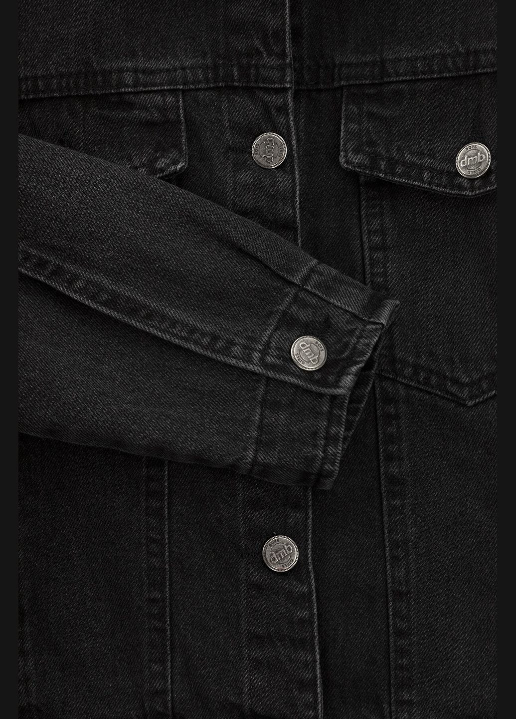 Чорна літня куртка джинсова для дівчинки 54 146 см shop (2000990928566) DMB