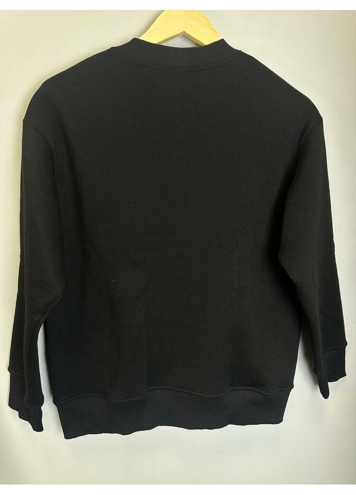 Чорний світшот унісекс з дизайнерським принтом “ляля” nora kvitin mknk2808 Nora Kvittin (363264170)