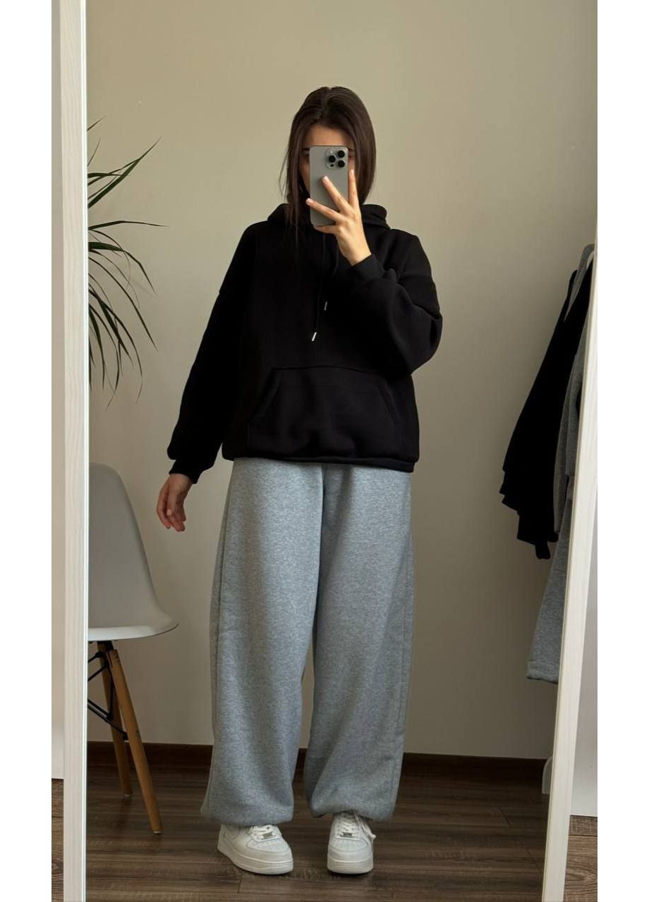 Костюм (худі + прямі штани з затяжками) — теплий, стильний та базовий (заміри в описі) DK/DL Мода без кордонів (369573760)