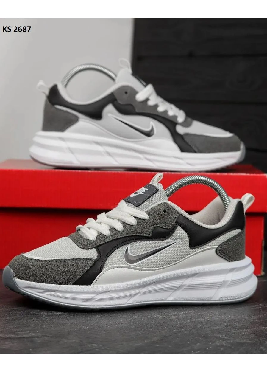 Черные летние кроссовки nike racer dark gray найк рейсер No Brand