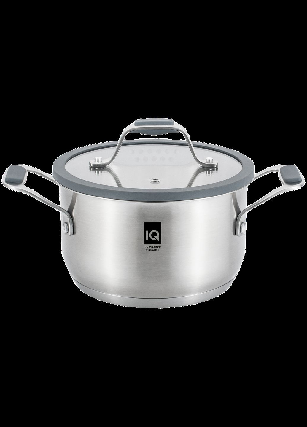 Кастрюля Be Brave нержавеющая сталь 2.3 л с крышкой 18 см (-2052-18) IQ (343051963)