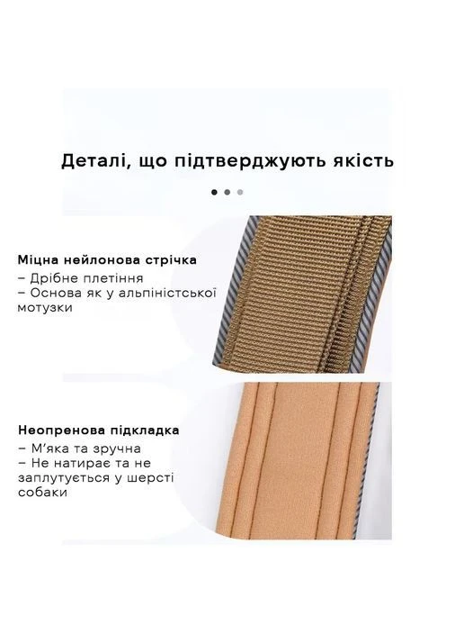 Ошейник для собак Fanxing Pet, с ручкой cветоотражающий для средних и крупных пород Черный, XL No Brand (380783639)