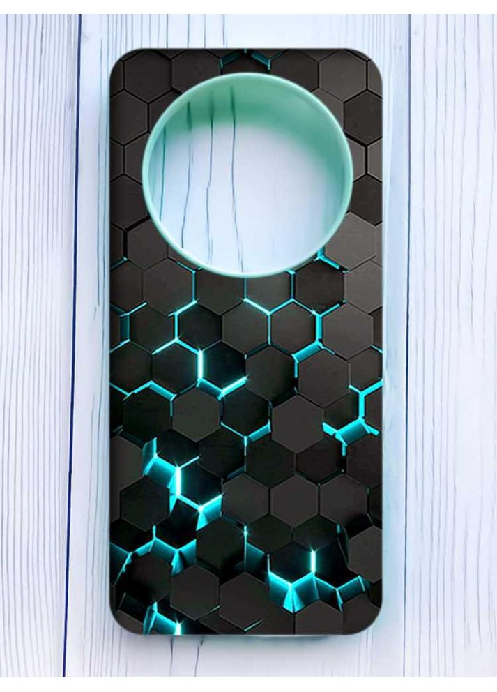 Матовий бірюзовий чохол на Xiaomi Redmi 14C/Poco C75 Соти 3D (принт 357) Creative (355408840)