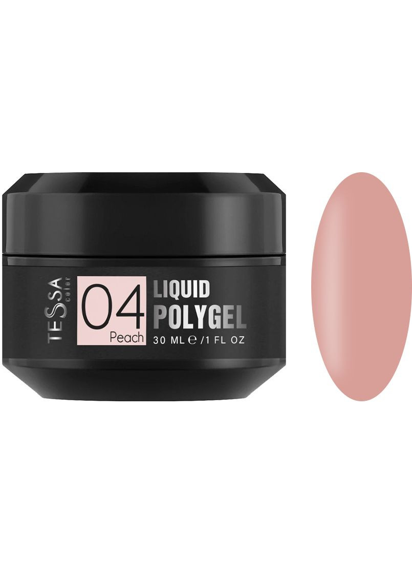Рідкий полігель Liquid Polygel № 04 Peach, 30 мл Tessa (352186026)