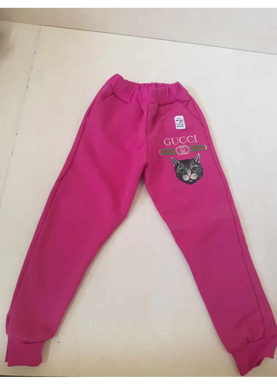 Комбинированные брюки No Brand