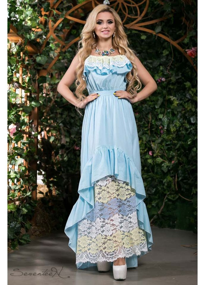 Голубое платье 626.1413 Seventeen